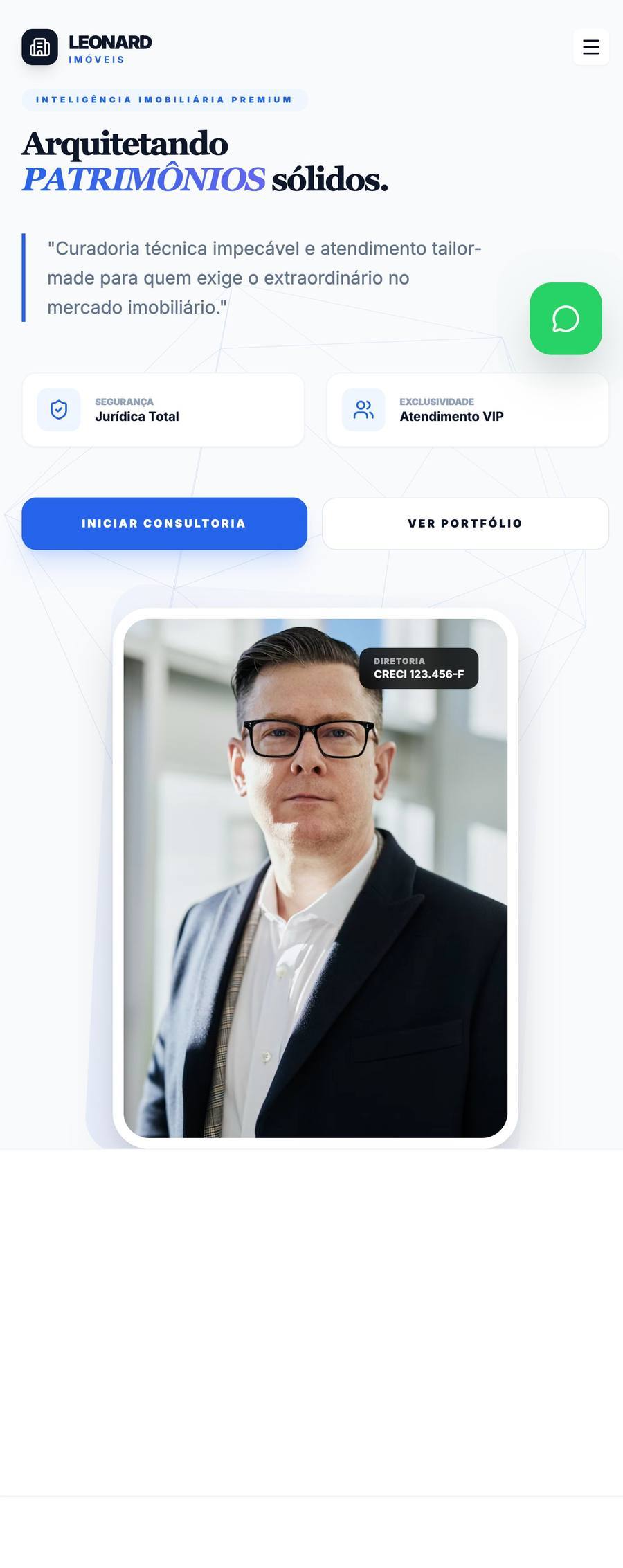 Site para Corretor de Imóveis